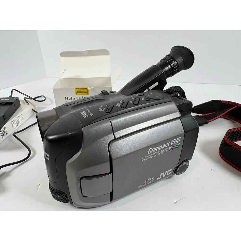 JVC GR-AXM70U Compact VHS-C Camcorder Charger Flip Screen Doesn't Work